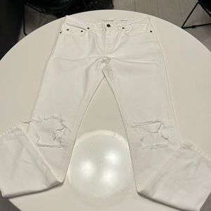 SAINT LAURENT DENIM WHITE JEANS *LIKE NEW* SIZE 30 (D02 M/SK-LW)